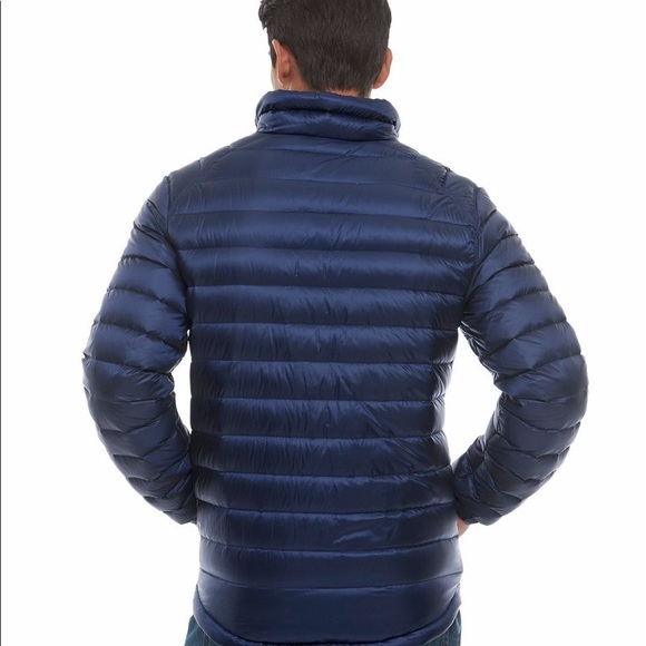 LL Bean Men's Ultralight 850 Down Jacket Large good used condition navy blue - Picture 5 of 13